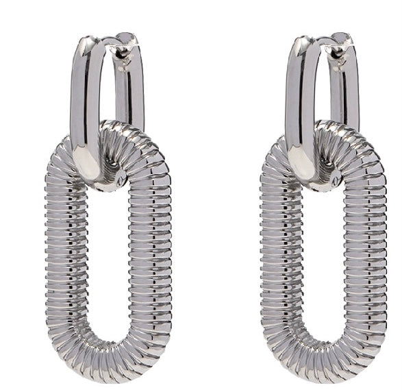 Oval Drop Earrings