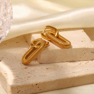 Oval Drop Earrings
