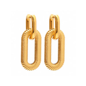Oval Drop Earrings