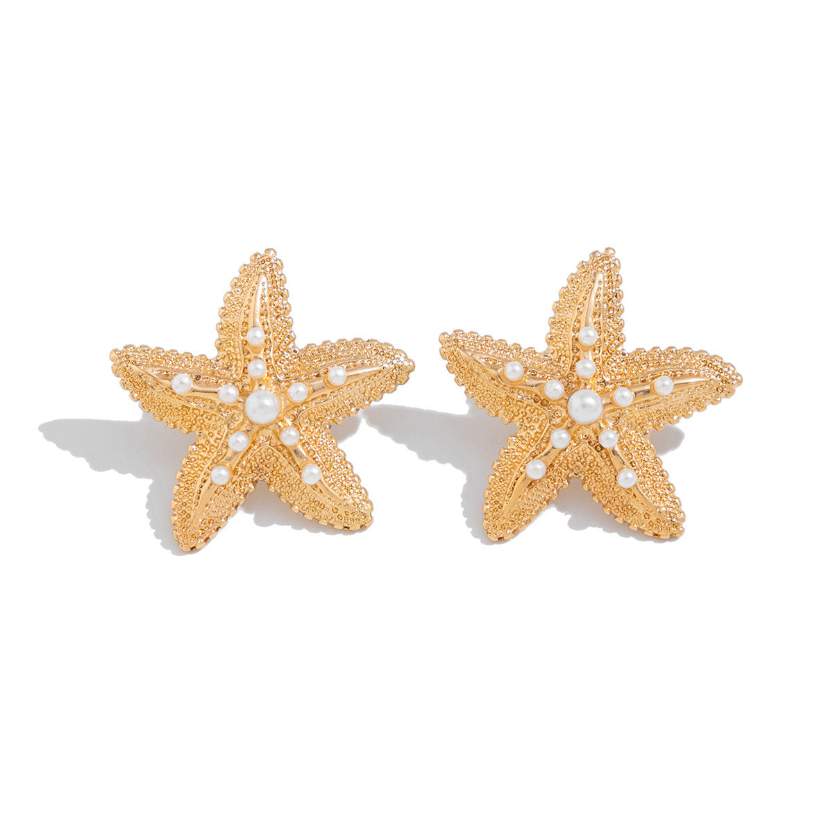 Starfish Pearl Earrings