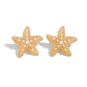 Starfish Pearl Earrings