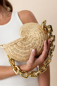 Shelly Rattan Handbag