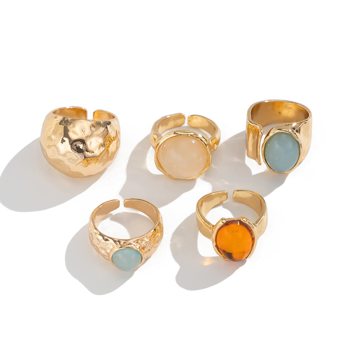 Vintage Gem Ring Set