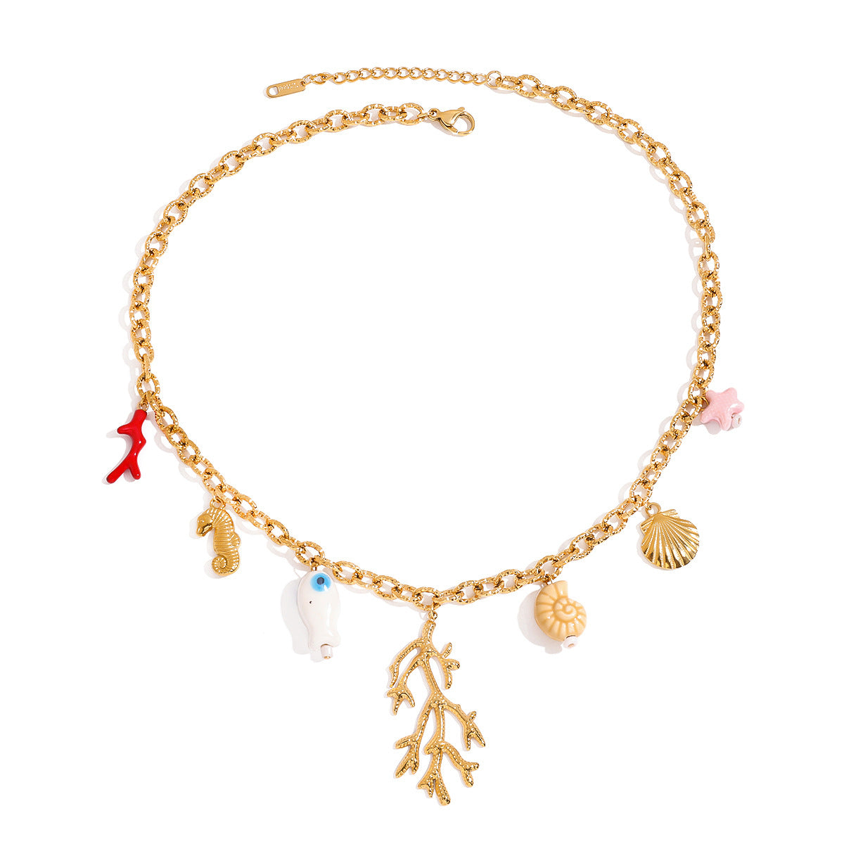 Coral & Shell Necklace