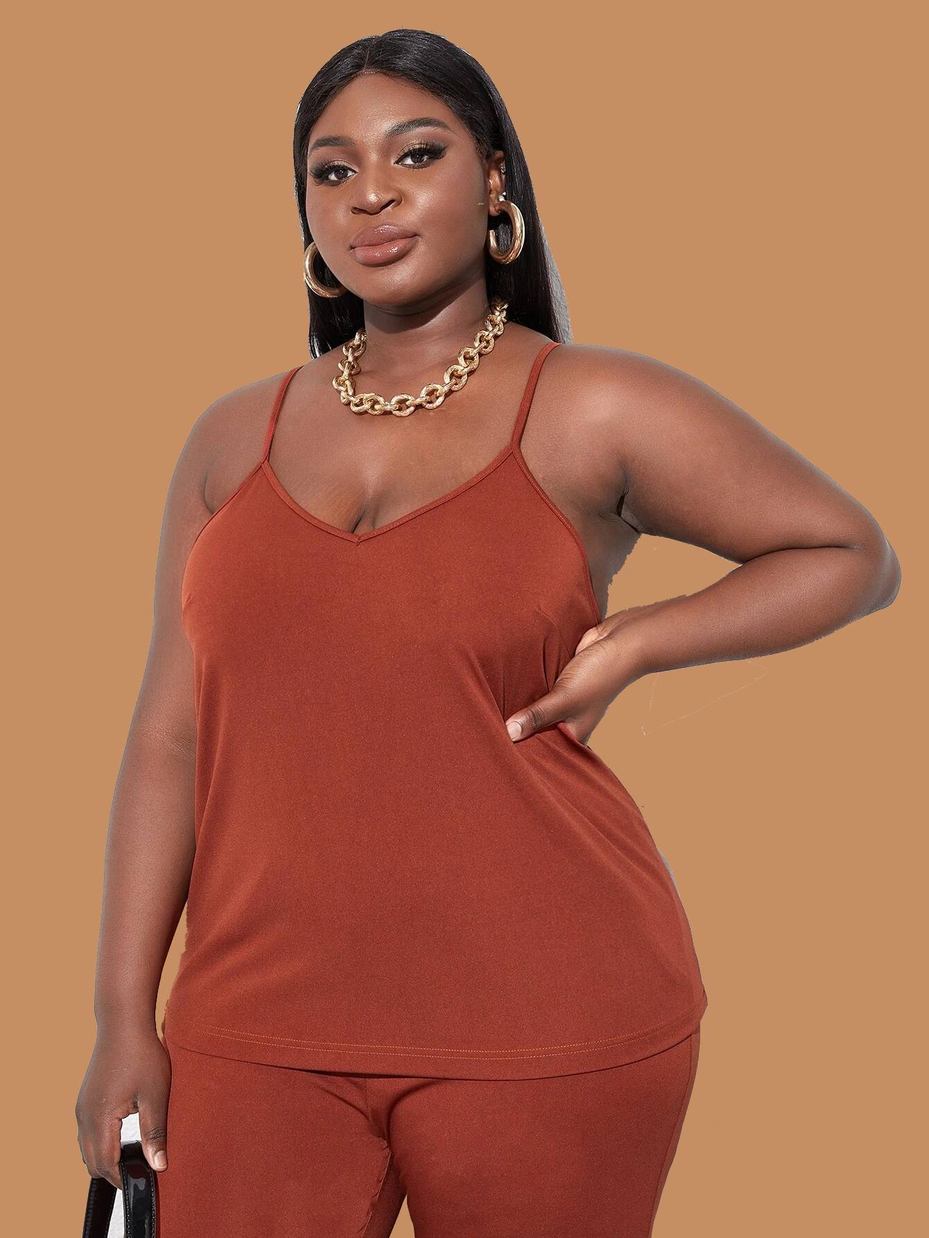 Jerrika Pants Set - Chocolate