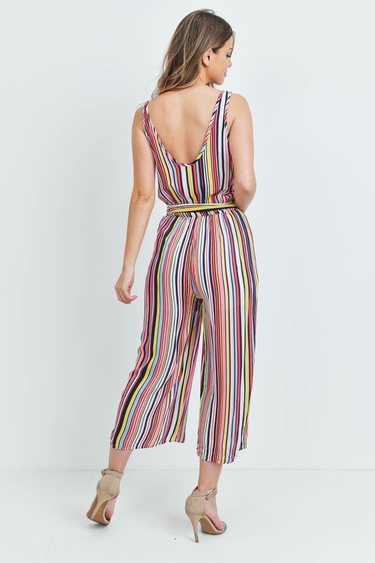 Alaina Striped Jumpsuit