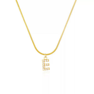 “Say My Name” herringbone necklace