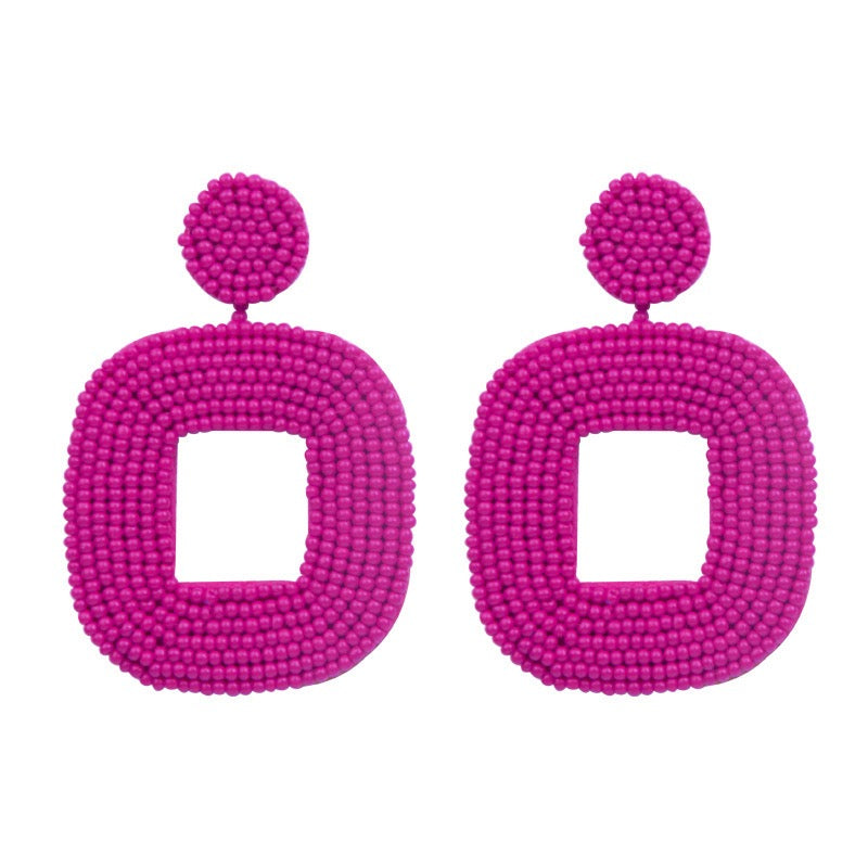 Becka Beaded Drop Earrings