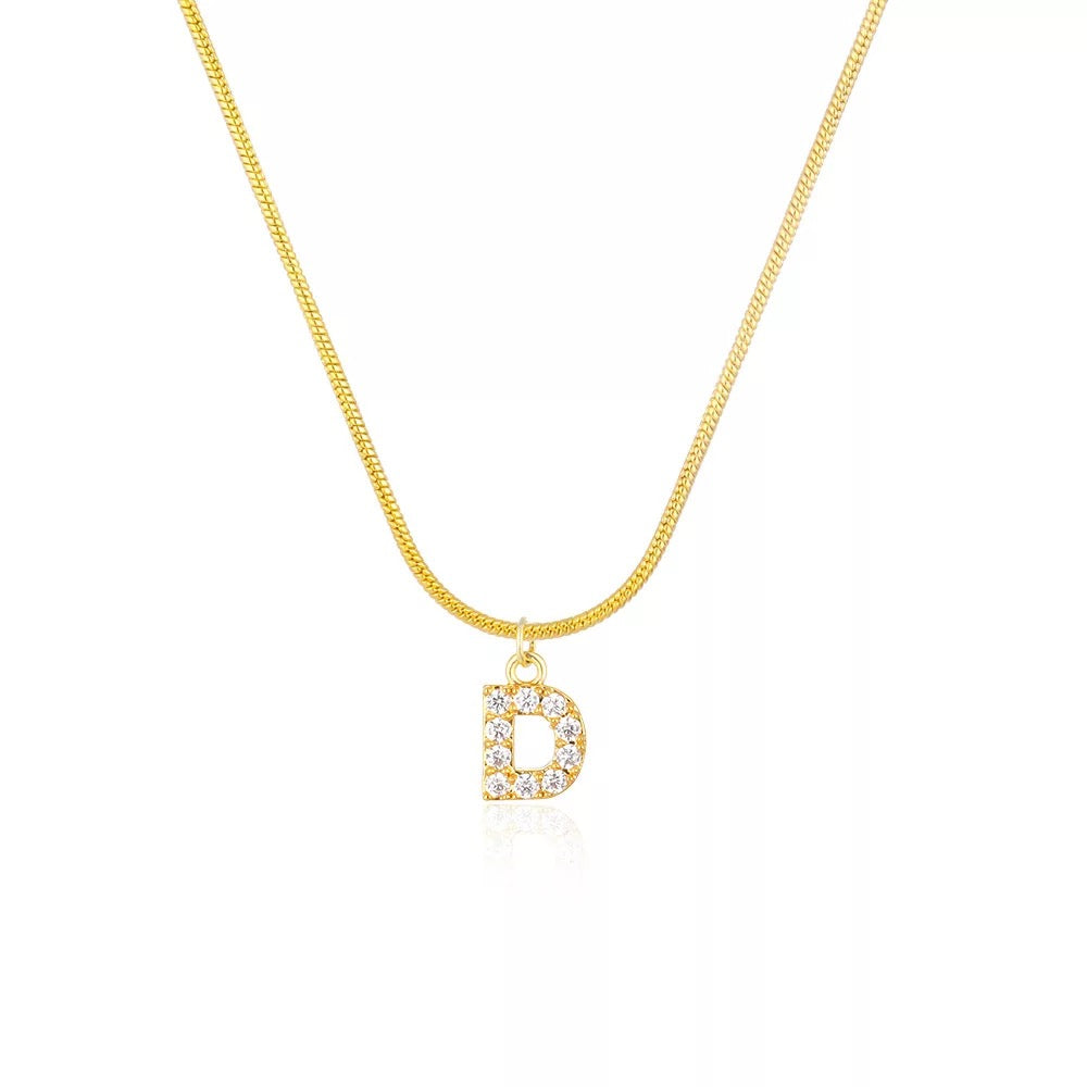 “Say My Name” herringbone necklace