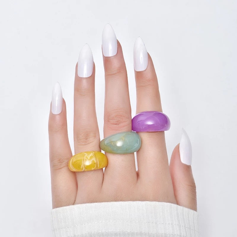 Hard Candy Round Rings