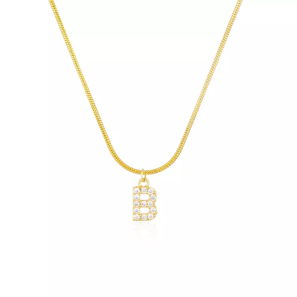 “Say My Name” herringbone necklace
