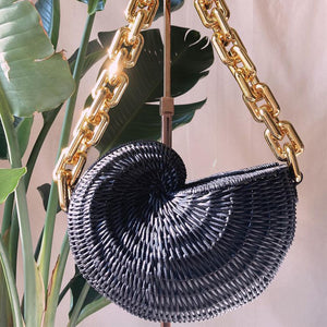 Shelly Rattan Handbag