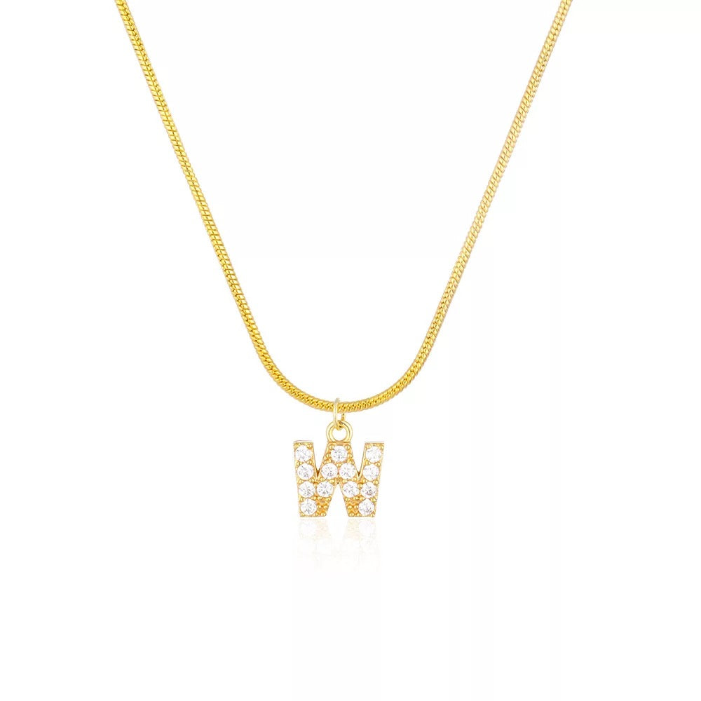 “Say My Name” herringbone necklace