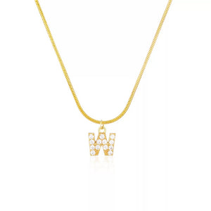 “Say My Name” herringbone necklace