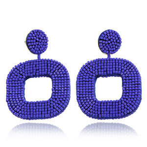 Becka Beaded Drop Earrings