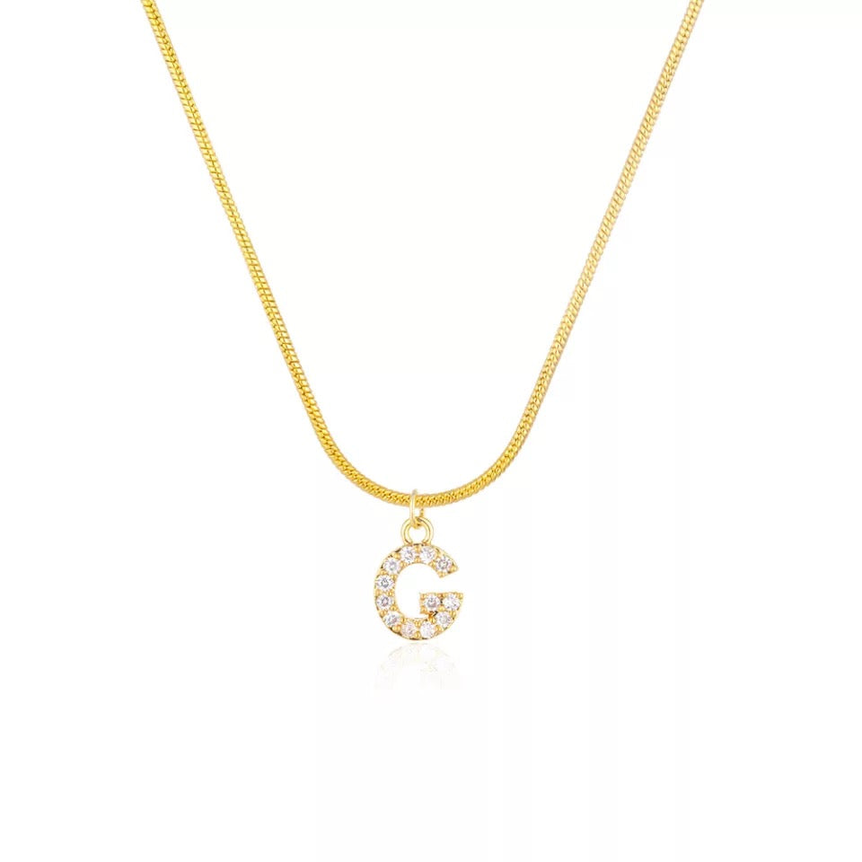 “Say My Name” herringbone necklace