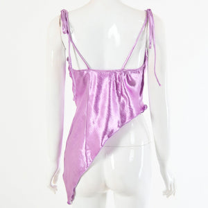 Laila Satin Crop Top