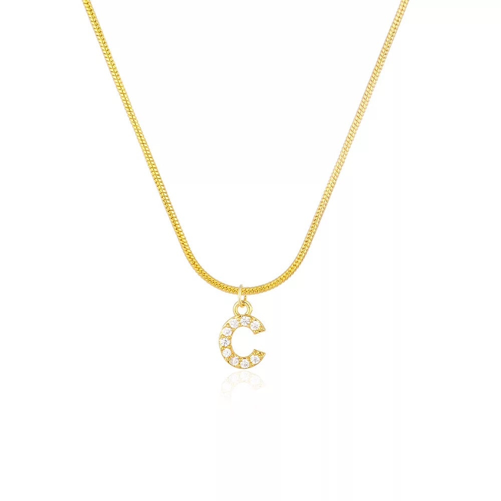 “Say My Name” herringbone necklace