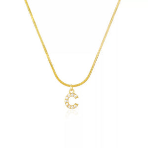 “Say My Name” herringbone necklace
