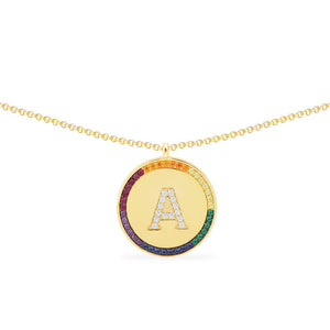 Rainbow “Say My Name” Necklace